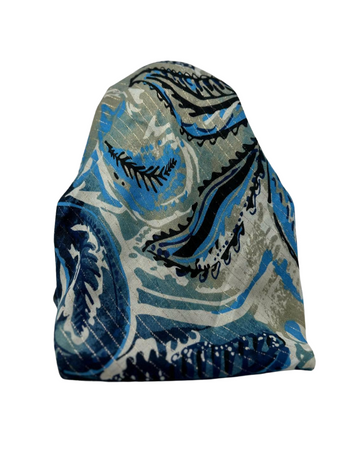 Cherie SP305A-BL Blue Adjustable Pre-Tied Open Back Bandanna Myselflingerie.com